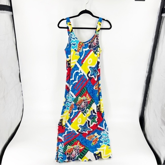 ✅ VINTAGE A.B.Lambdin BY HILO HATTIE Tropical Dress made in Hawaii SIZE MEDIUM - Picture 1 of 3